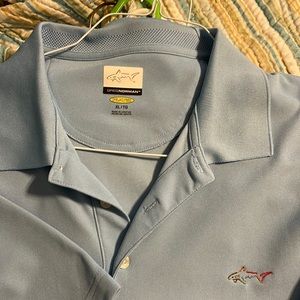 Sky blue Greg Norman mens golf polo XL